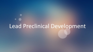 Lead Preclinical Development