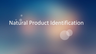 Natural Product Identification
