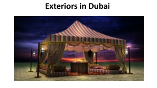 Exteriors in Dubai