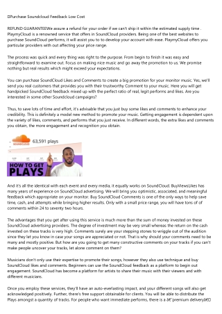 buy soundcloud comments: 11 Thing You're Forgetting to Do