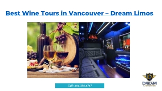 Best Wine Tours Vancouver - Dream Limos