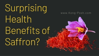 Surprising Health Benefits of Saffron