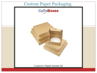 Custom Paper Packaging