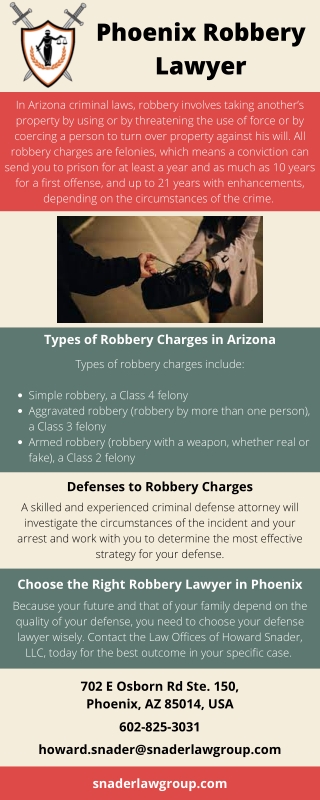 Phoenix Robbery Lawyer
