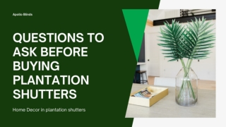 QUESTIONS TO ASK BEFORE BUYING PLANTATION SHUTTERS