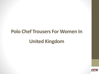 Polo Chef Trousers For Women In United Kingdom