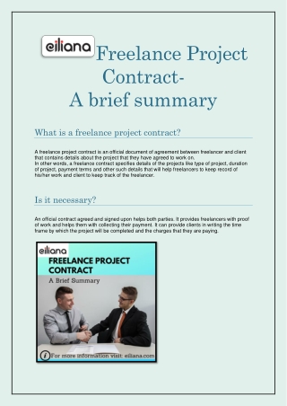 Freelance Project Contract