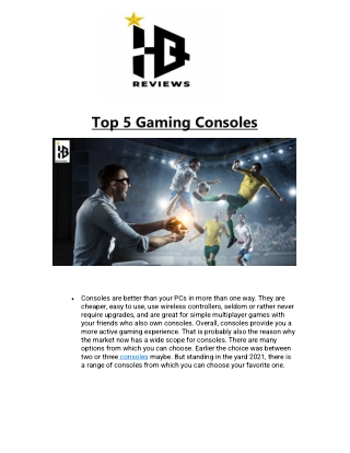 Top 5 Gaming Consoles