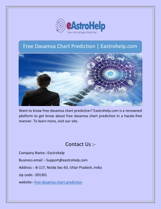 Free Dasamsa Chart Prediction | Eastrohelp.com