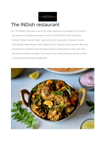 5% Off - The INDish restaurant Southport Menu, QLD (2)