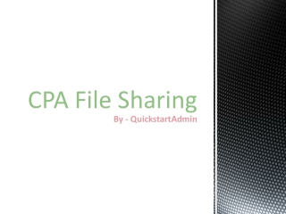 CPA & Accounting Fire Sharing Software – QuickstartAdmin