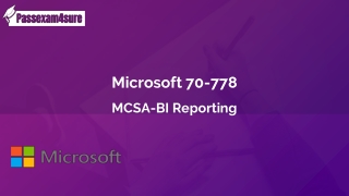 Microsoft  70-778 Practice Test Questions ~ Unique And The Most Challenging