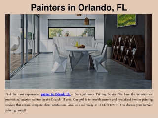 Painters in Orlando, FL