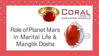 Role of Planet Mars in Marital Life & Manglik Dosha-converted
