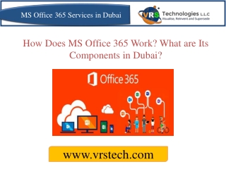 How Does MS Office 365 Work? What are Its Components in Dubai?