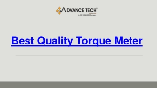 Best Quality Torque Meter