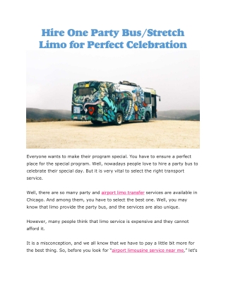 airport limousine service near me