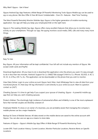 iSpyoo Is The Most Popular Free Phone Spy App