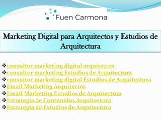 consultor marketing digital arquitectos