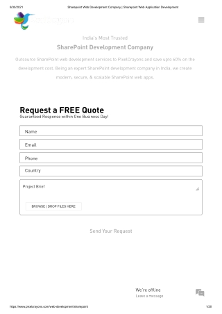Sharepoint Web Development Company PixelCrayons