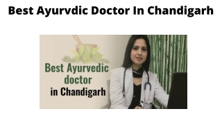 Best Ayurvdic Doctor In Chandigarh