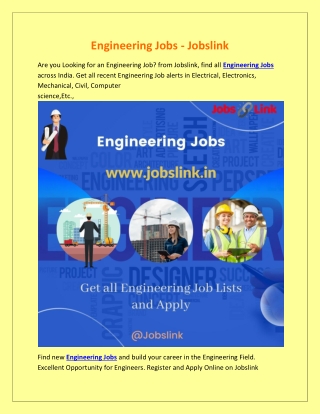 Engineering Jobs