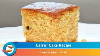 Vegan Carrot cake | Eggless carrot cake Recipe