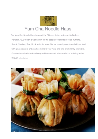 5% Off - Yum Cha Noodle Haus Menu Surfers Paradise, QLD