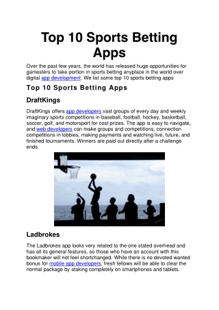 Top 10 Sports Betting Apps