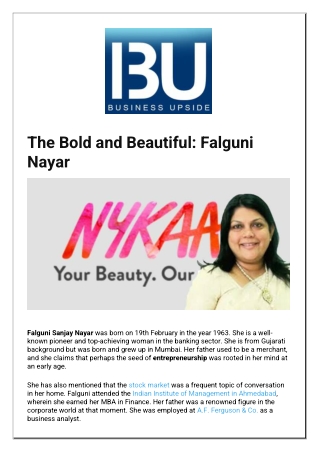 The Bold and Beautiful Falguni Nayar