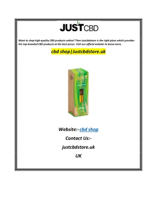 cbd shopJustcbdstore.uk