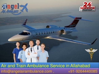 Get People Trusted Air and Train Ambulance Service in Allahabad