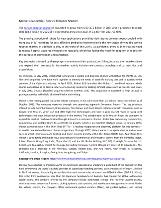 Service Robotics Market