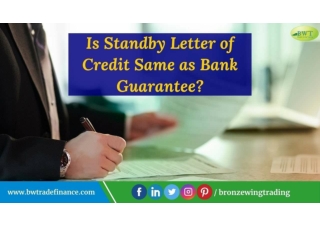 Standby LC vs Bank Guarantee | What is SBLC | What is Bank Guarantee