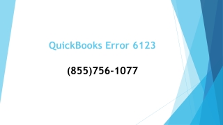 QuickBooks Error 6123