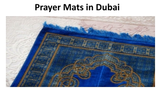 Prayer Mats in Dubai