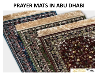 PRAYER MATS IN ABU DHABI