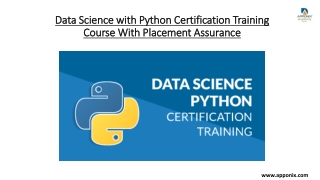 Data Science with Python Certification Training Course With