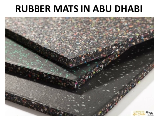 RUBBER MATS IN ABU DHABI
