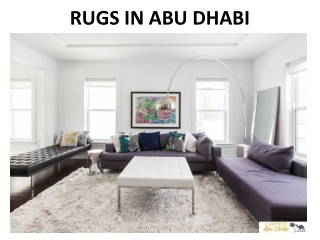 RUGS IN ABU DHABI