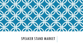 Speaker Stand Market