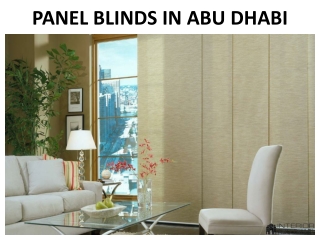 PANEL BLINDS IN ABU DHABI
