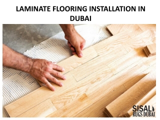 LAMINATE FLOORING INSTALLATION IN DUBAI