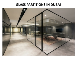 Glass Partition Dubai