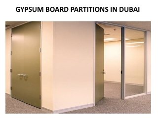 Gypsum Goard Partitions Dubai