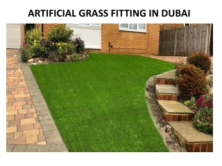 Artificial Grass Installation in Dubai