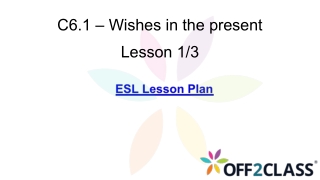 Off2class's Wishes In The Present Lesson Plan