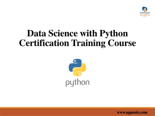 Data Science with Python Certification Training Course