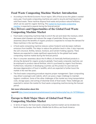 Food Waste Composting Machine Market