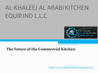 The Future of the Commercial Kitchen